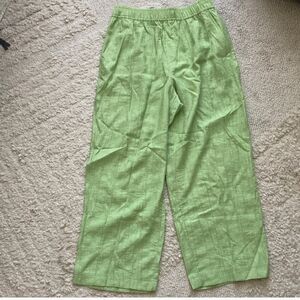 Madewell Crinkled Crepe Straight-Leg Pants